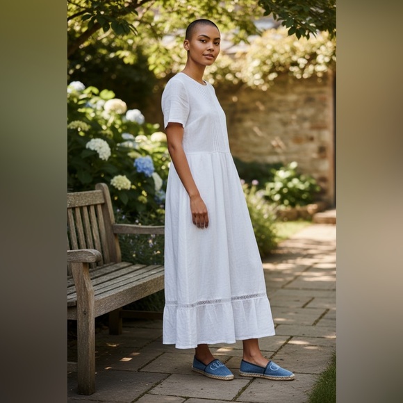 Chloe Isla Embroidered Espadrille Denim Size 9 - Picture 5 of 5